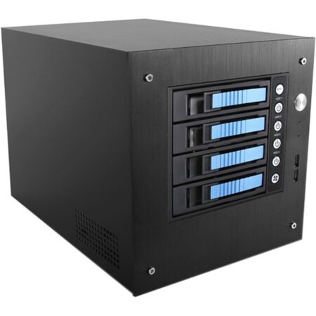 Istarusa Istarusa 4X3.5In Hotswap Mini-Itx Tower S-35-B4BL